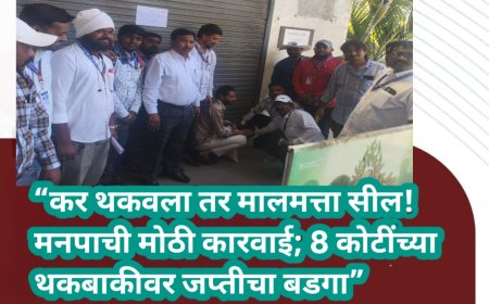 “कर थकवला तर मालमत्ता सील! मनपाची मोठी कारवाई; 8 कोटींच्या थकबाकीवर जप्तीचा बडगा”