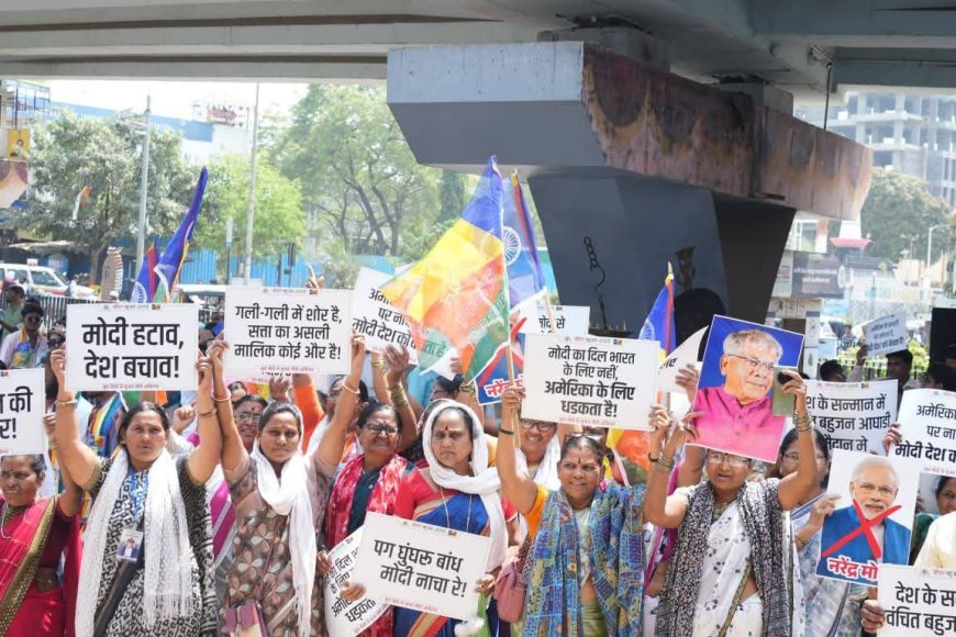 क्रांती चौकात वंचितचा ‘मोदी हटाव’ नारा; पुतळा दहनाच्या भीतीने पोलिसांनीच पुतळा उचलला!