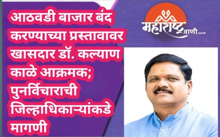 आठवडी बाजार बंद करण्याच्या प्रस्तावावर खासदार डॉ. कल्याण काळे आक्रमक; पुनर्विचाराची जिल्हाधिकाऱ्यांकडे मागणी