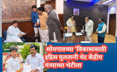 सोयगावच्या ‘विकासासाठी इद्रिस मुलतानी थेट केंद्रीय मंत्र्याच्या भेटीला