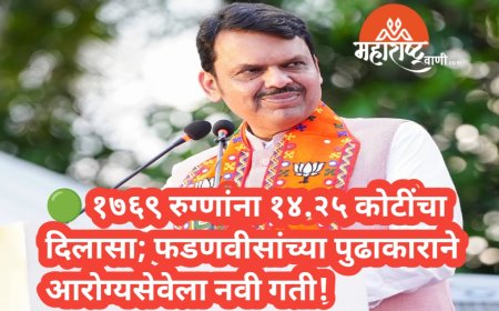 🟢 १७६९ रुग्णांना १४.२५ कोटींचा दिलासा; फडणवीसांच्या पुढाकाराने आरोग्यसेवेला नवी गती!