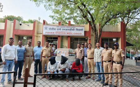 कॅब्रीज चौकात पोलिसांची धडक कारवाई! गावठी पिस्टलसह नेवासा येथील ३ आरोपी जेरबंद