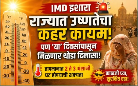 “IMD इशारा: राज्यात उष्णतेचा कहर कायम, पण ‘या’ दिवसांपासून मिळणार थोडा दिलासा!”