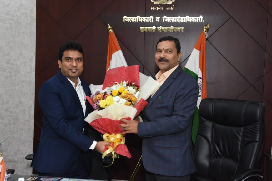 जिल्हाधिकारी विनय गौडा जी.सी.यांनी स्वीकारला पदभार