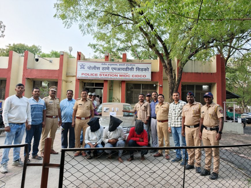 कॅब्रीज चौकात पोलिसांची धडक कारवाई! गावठी पिस्टलसह नेवासा येथील ३ आरोपी जेरबंद