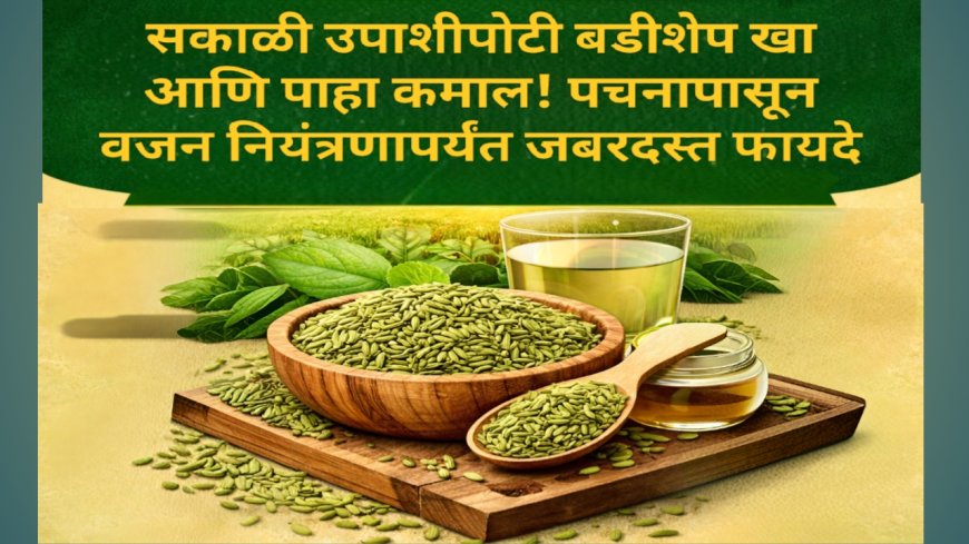 सकाळी उपाशीपोटी बडीशेप खा आणि पाहा कमाल! पचनापासून वजन नियंत्रणापर्यंत जबरदस्त फायदे