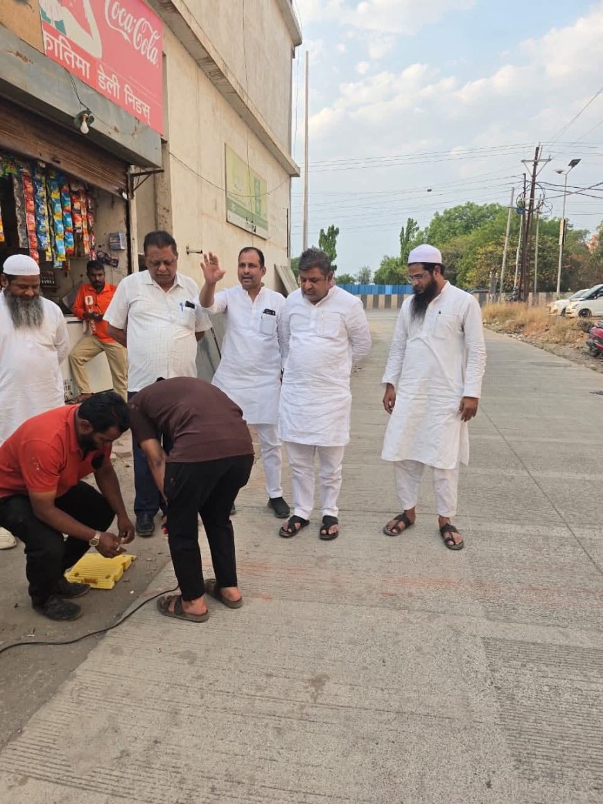 🚧“निवेदनानंतर गतीरोधकांचे काम सुरू; नागरिकांकडून अतुल चव्हाण यांचे आभार!”