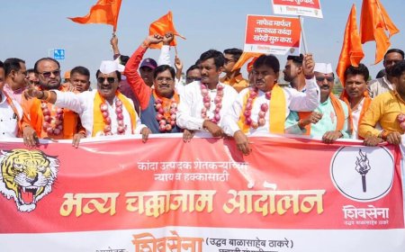 “कांद्याच्या अश्रूंनी पेटला समृद्धी महामार्ग!”; अंबादास दानवेंच्या नेतृत्वात शिवसैनिकांचा ऐतिहासिक चक्काजाम 🚜🔥