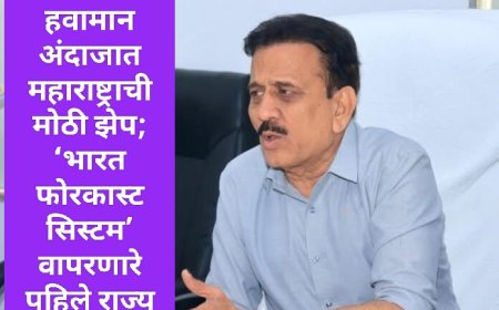 हवामान अंदाजात महाराष्ट्राची मोठी झेप; ‘भारत फोरकास्ट सिस्टम’ वापरणारे पहिले राज्य