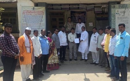 खरीपाच्या तोंडावर शेतकऱ्यांचा संताप; डिझेल, खत व हमीभावासाठी काँग्रेसचे तहसील कार्यालयावर धडक