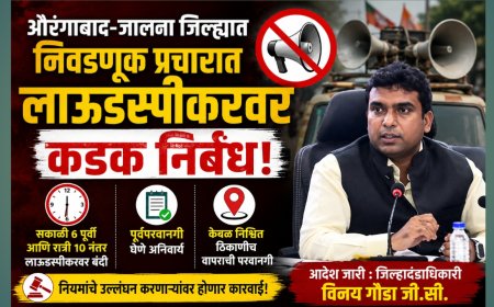 निवडणूक आचारसंहितेत मोठा निर्णय! औरंगाबाद-जालना मतदारसंघात लाऊडस्पीकरवर कडक निर्बंध