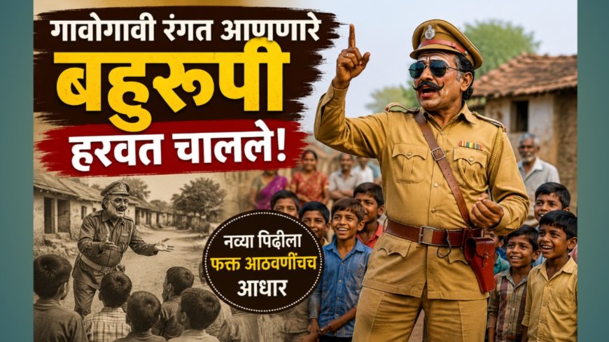 “गावोगावी रंगत आणणारे बहुरूपी हरवत चालले; नव्या पिढीला फक्त आठवणींचाच आधार”