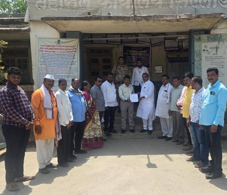 खरीपाच्या तोंडावर शेतकऱ्यांचा संताप; डिझेल, खत व हमीभावासाठी काँग्रेसचे तहसील कार्यालयावर धडक