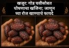 खजूर: गोड चवीसोबत पोषणाचा खजिना; जाणून घ्या रोज खाण्याचे फायदे