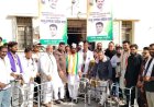राहुल गांधी यांच्या वाढदिवसानिमित्त घाटी रुग्णालयात समाजसेवेचा उपक्रम; गरजू रुग्णांना वॉकर व वॉकिंग स्टिकचे वाटप