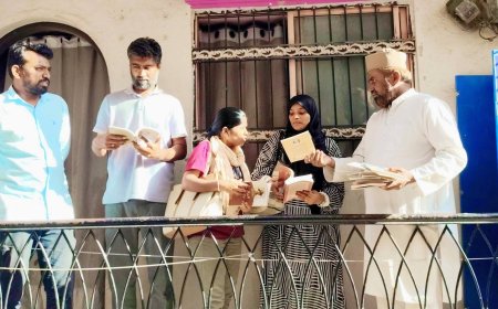 मुंबईच्या सहयोग ट्रस्ट व निर्मिक लर्निंग सेंटरकडून ‘डॉ. ए.पी.जे. अब्दुल कलाम मोहल्ला बाल वाचनालया’ला भेट; उपक्रमाचे कौतुक