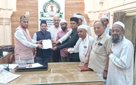 ऑल इंडिया उल्मा बोर्ड मुतवल्ली विंगचे वक्फ मंडळाकडे पाच प्रमुख मागण्यांचे निवेदन; सीईओंकडून सकारात्मक आश्वासन