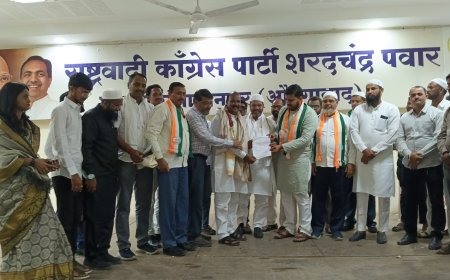 सिल्लोड-सोयगाव विधानसभा अध्यक्षपदी उबेद बापू देशमुख यांची नियुक्ती; राष्ट्रवादी भवनात सत्कार