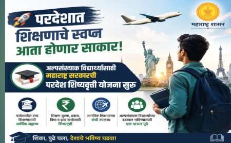 🚀 परदेशात शिक्षणाचे स्वप्न आता होणार साकार! अल्पसंख्याक विद्यार्थ्यांसाठी महाराष्ट्र सरकारची परदेश शिष्यवृत्ती योजना सुरू