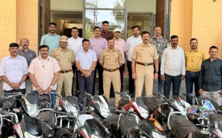 “गुन्हेशाखेची मोठी कारवाई! शहरातील 18 चोरीच्या बाइक्स हस्तगत” सराईत दुचाकी चोर जेरबंद