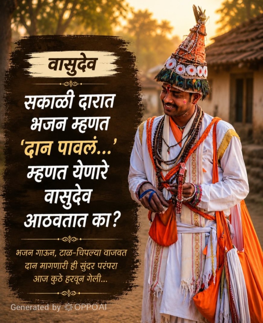 🎭 गावोगावी फिरणारे वासुदेव, हेळवी, नंदीबैलवाला, बहुरूपी, गारुडी आणि पोतराज...इतिहासजमा
