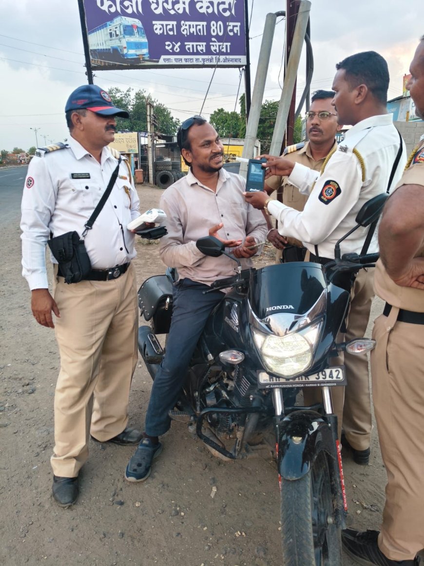 एका दिवसात 1149 वाहनचालकांवर कारवाई; ₹13.84 लाखांचा दंड, हेल्मेट न वापरणाऱ्यांवर सर्वाधिक कारवाई