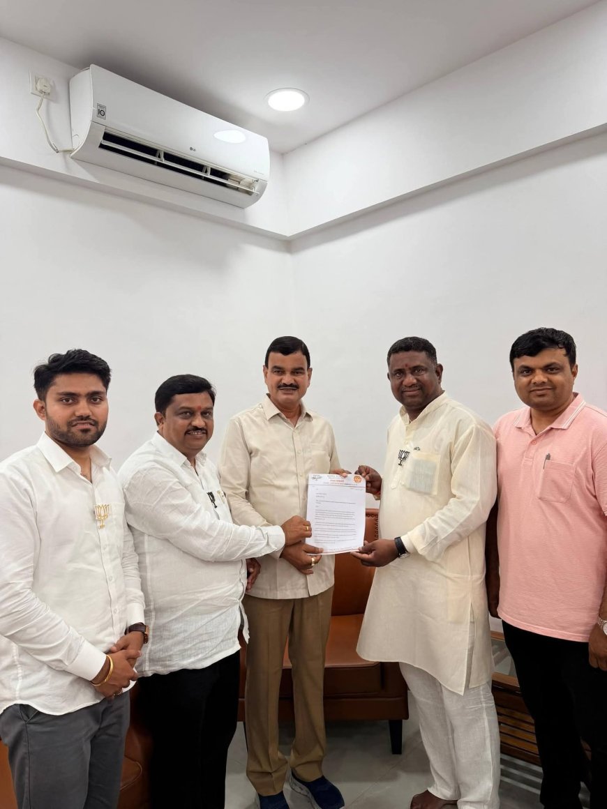 ऑनलाइन खत वितरण प्रणालीतील त्रुटी दूर करा; भाजपचे जिल्हाध्यक्ष संजय खंबायते कृषिमंत्र्यांकडे मागणी