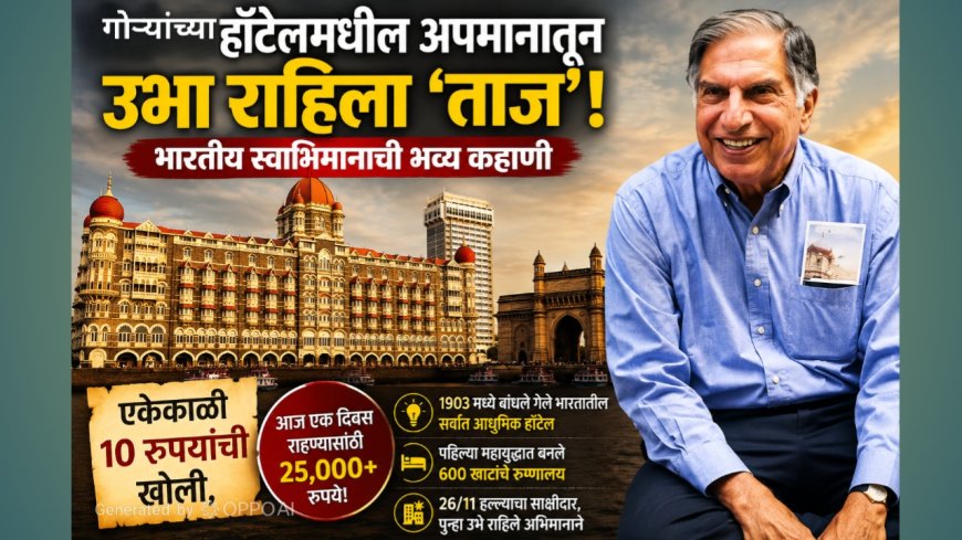 ‘गोऱ्यांच्या हॉटेलमधील अपमानातून उभा राहिला ‘ताज’; १० रुपयांच्या खोलीपासून जगातील आलिशान हॉटेलपर्यंतचा प्रवास!’