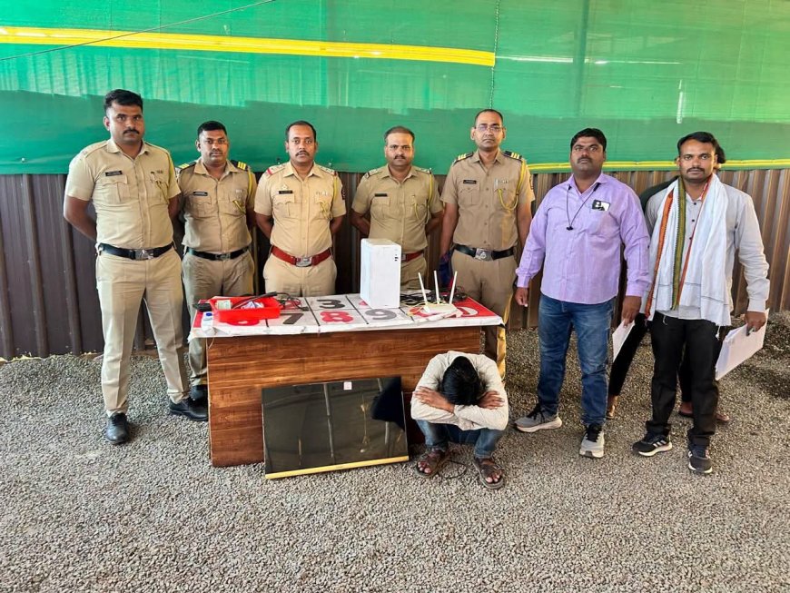 ऑनलाईन चक्री जुगारावर एमआयडीसी पैठण पोलिसांची धडक कारवाई; ₹52,200 चा मुद्देमाल जप्त