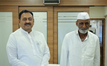 पदापेक्षा माणुसकी मोठी! सहकार मंत्री बाबासाहेब पाटील यांनी पूर्ण केली रज्जाक मामूंची अनेक वर्षांची इच्छा