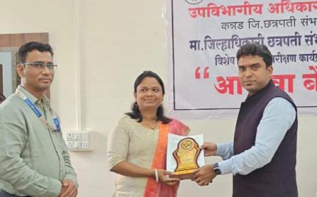 कन्नडमध्ये जिल्हाधिकाऱ्यांचा मतदार यादी पुनरिक्षणाचा आढावा; १००% काम पूर्ण करणाऱ्या बीएलओंचा सत्कार
