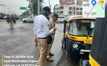 बेशिस्त रिक्षाचालकांवर पोलिसांचा मोठा दणका; १,२१५ रिक्षांवर कारवाई, तब्बल ₹१९.५२ लाखांचा दंड