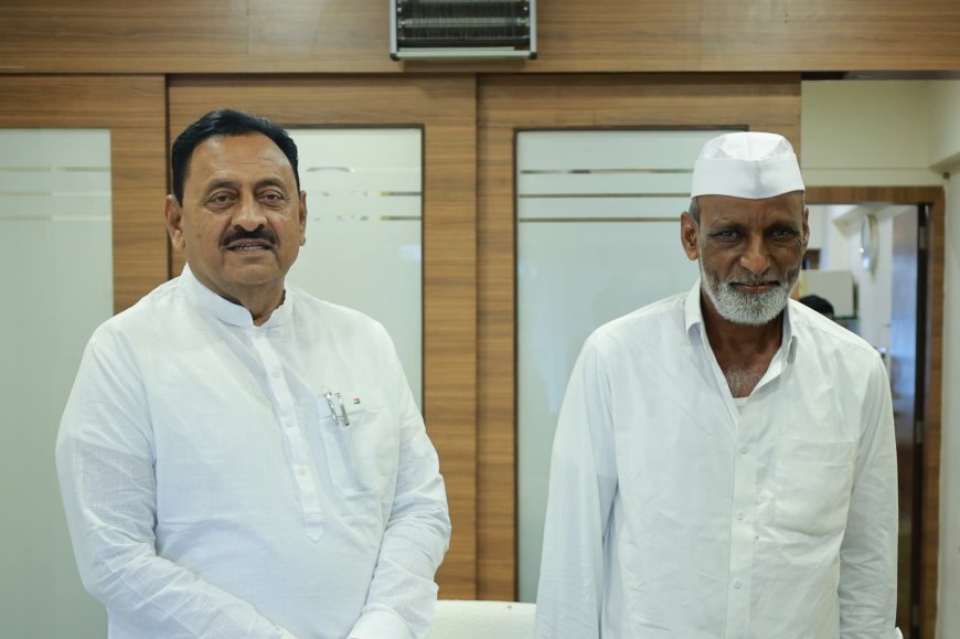 पदापेक्षा माणुसकी मोठी! सहकार मंत्री बाबासाहेब पाटील यांनी पूर्ण केली रज्जाक मामूंची अनेक वर्षांची इच्छा