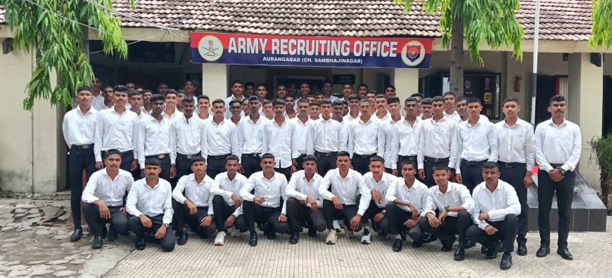 मराठवाड्यातील अग्निवीरांची सैन्य दलात निवड प्रशिक्षणसाठी २ हजार ३५० अग्निवीर रवाना