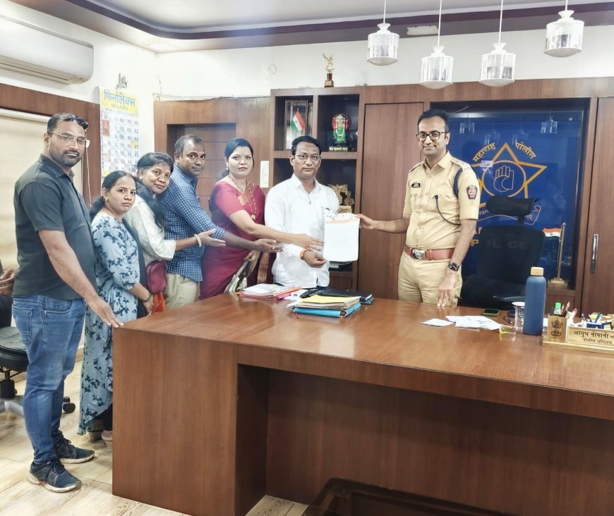 13 वर्षीय अल्पवयीनवरील अत्याचार प्रकरणात जलद तपासाची मागणी; शिवसेना भारतीय कामगार संघटनेचे पोलीस अधीक्षकांना निवेदन