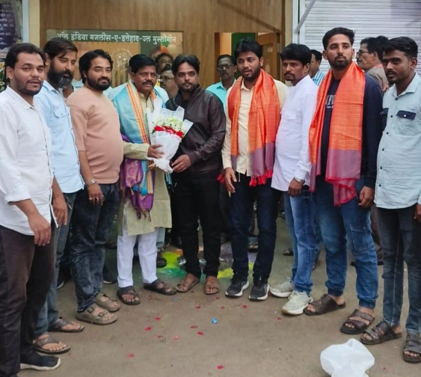 इम्तियाज जलील यांच्या हस्ते AIMIM नगरसेवक अशोक हिवराळे यांच्या जनसंपर्क कार्यालयाचे उद्घाटन; जनसेवेला गती देण्याचा निर्धार