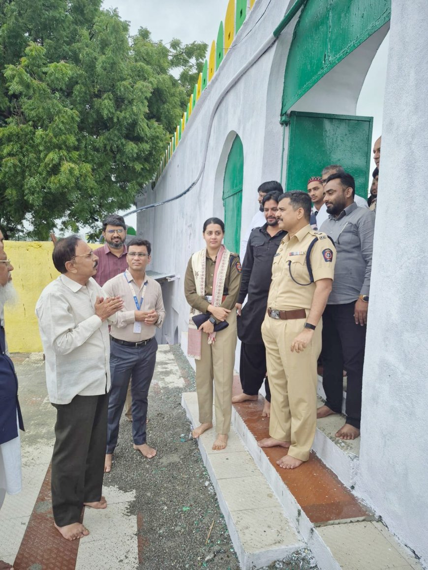 हजरत जर जारी जर बक्ष (र.अ.) यांच्या ७४० व्या उरूसपूर्वी पोलीस प्रशासनाची दर्गाह परिसराची पाहणी