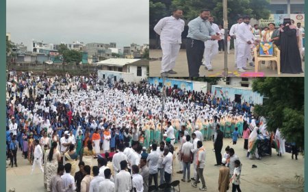 नारेगाव मनपा शाळेत ८० वा स्वातंत्र्यदिन उत्साहात साजरा