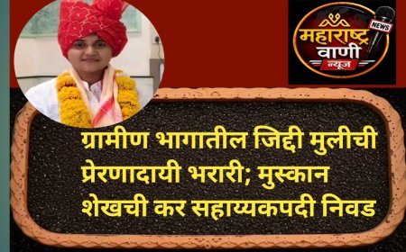 ग्रामीण भागातील जिद्दी मुलीची प्रेरणादायी भरारी; मुस्कान शेखची कर सहाय्यकपदी निवड