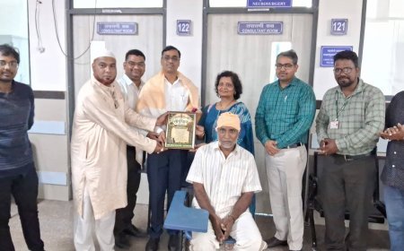 ब्रेन ट्यूमरची यशस्वी शस्त्रक्रिया; घाटीतील न्यूरोसर्जरी डॉक्टरांचा मुतवल्ली विंगतर्फे सन्मान