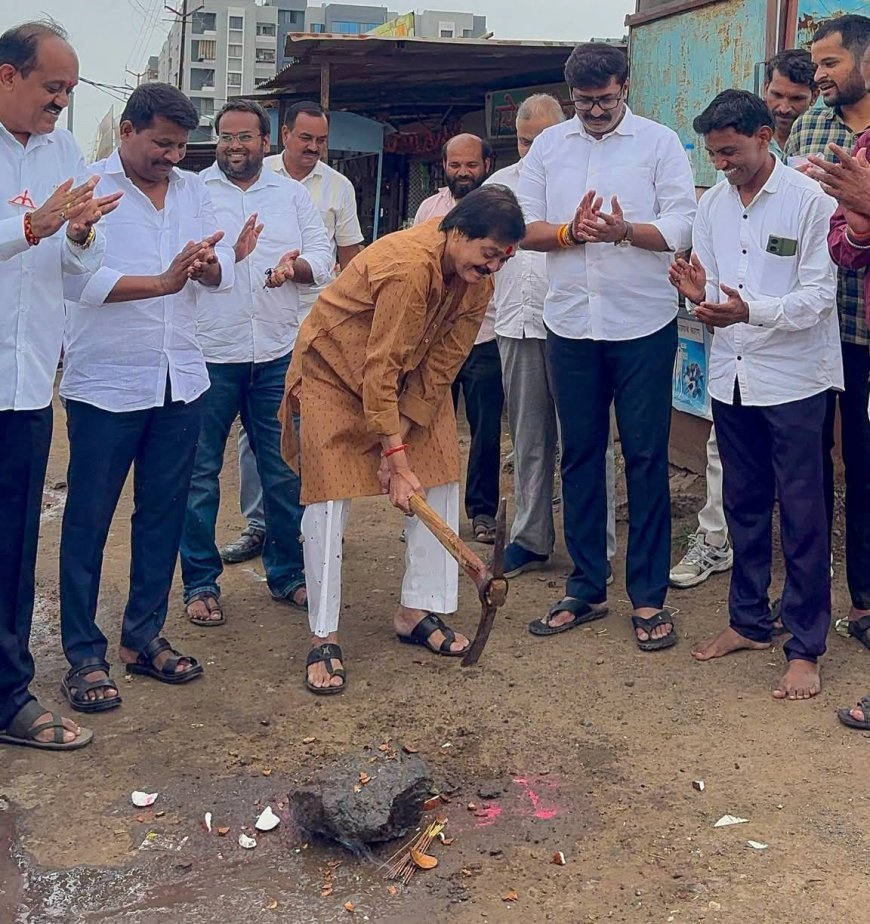 जटवाडा–हर्सूल रस्त्यावरील विद्युत पोल हटणार; भूमिगत वीजवाहिनीच्या कामाचा शुभारंभ