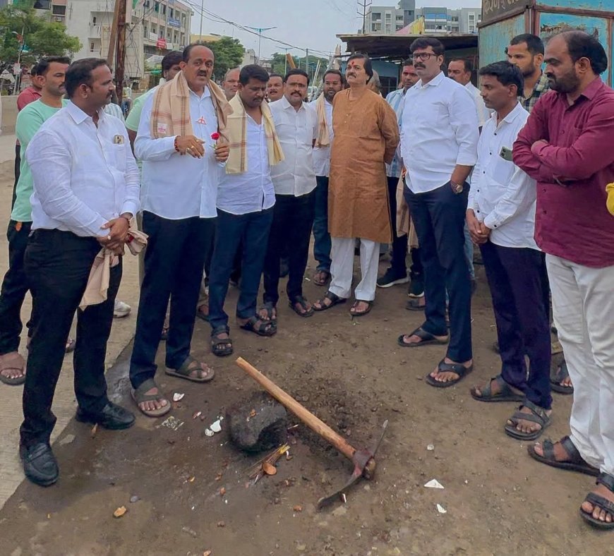 जटवाडा–हर्सूल रस्त्यावरील विद्युत पोल हटणार; भूमिगत वीजवाहिनीच्या कामाचा शुभारंभ