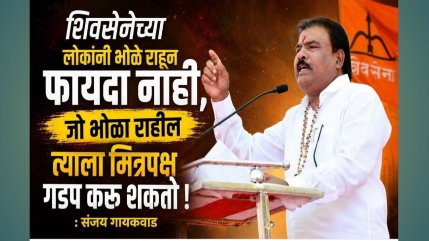 भाजपवर निशाणा? संजय गायकवाड म्हणाले, “भोळे राहिलात तर मित्रपक्ष गडप करू शकतो!”