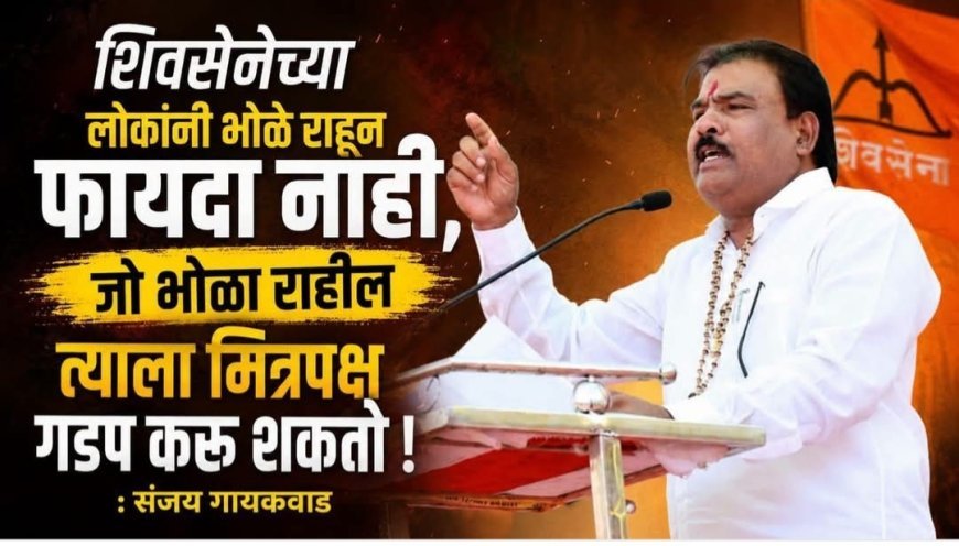 भाजपवर निशाणा? संजय गायकवाड म्हणाले, “भोळे राहिलात तर मित्रपक्ष गडप करू शकतो!”
