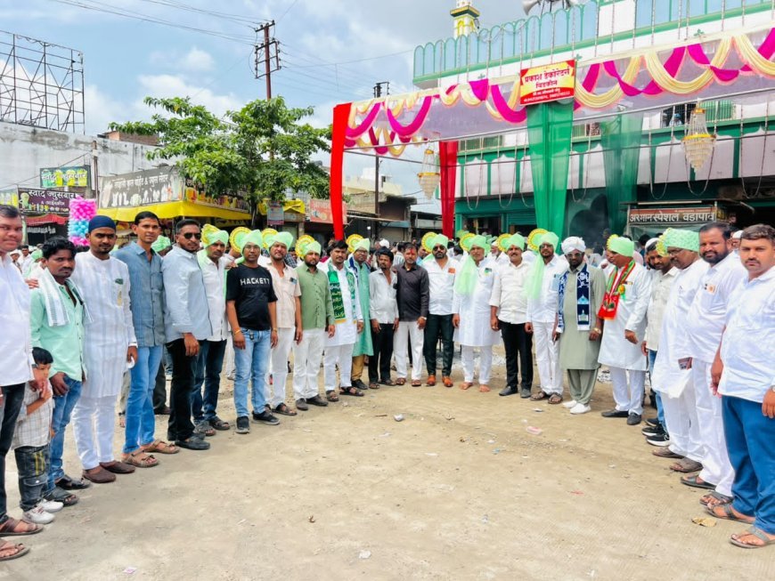 बिडकीनमध्ये ईद-ए-मिलादुन्नबीचा जुलूस उत्साहात; शांततेत पार पडला धार्मिक सोहळा