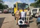गोदावरीतून वाळूचोरीचा डाव उधळला! पाचोड पोलिसांची धडक कारवाई; ₹१०.१० लाखांचा हायवा व वाळू जप्त