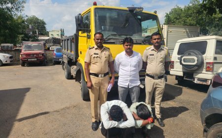 गोदावरीतून वाळूचोरीचा डाव उधळला! पाचोड पोलिसांची धडक कारवाई; ₹१०.१० लाखांचा हायवा व वाळू जप्त