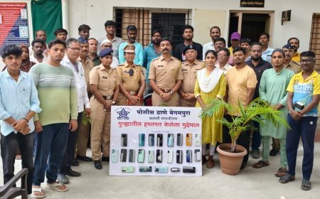 गणेशोत्सवाची ‘गोड भेट’! बेगमपुरा पोलिसांनी शोधून दिले ३५ हरवलेले मोबाईल; नागरिकांच्या चेहऱ्यावर आनंद
