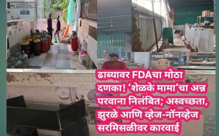 ढाब्यावर FDAचा मोठा दणका! ‘शेळके मामा’चा अन्न परवाना निलंबित; अस्वच्छता, झुरळे आणि व्हेज-नॉनव्हेज सरमिसळीवर कारवाई