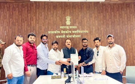 घाटीतील प्रलंबित जन्म प्रमाणपत्रांचा तातडीने निपटारा करा!AIMIM युवा टीमची अधिष्ठाता शिवाजी सुर्के यांच्याकडे मागणी